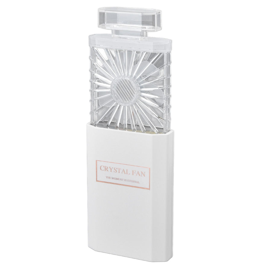 Handheld Fan 3 Speed Ladies Small Fan USB 1200mAh Battery Rechargeable Handheld Portable Pull Out Design Office Fan White