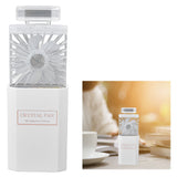 Handheld Fan 3 Speed Ladies Small Fan USB 1200mAh Battery Rechargeable Handheld Portable Pull Out Design Office Fan White