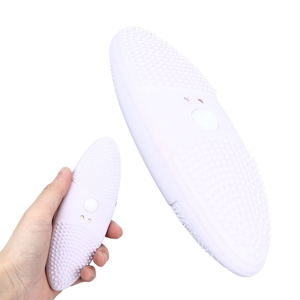 Ultrasonic Scrubber 3 Levels USB Charging High Frequency Vibration Dual Waving Ultrasonic Vegetable Washing Machine White