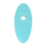 Ultrasonic Scrubber 3 Levels USB Charging High Frequency Vibration Dual Waving Ultrasonic Vegetable Washing Machine Blue - Side View