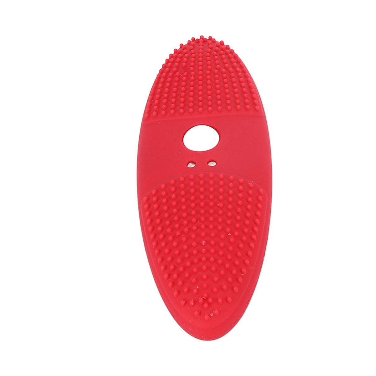 Ultrasonic Scrubber 3 Levels USB Charging High Frequency Vibration Dual Waving Ultrasonic Vegetable Washing Machine Red