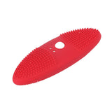 Ultrasonic Scrubber 3 Levels USB Charging High Frequency Vibration Dual Waving Ultrasonic Vegetable Washing Machine Red - Side View