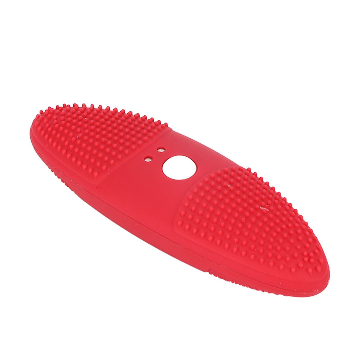 Ultrasonic Scrubber 3 Levels USB Charging High Frequency Vibration Dual Waving Ultrasonic Vegetable Washing Machine Red