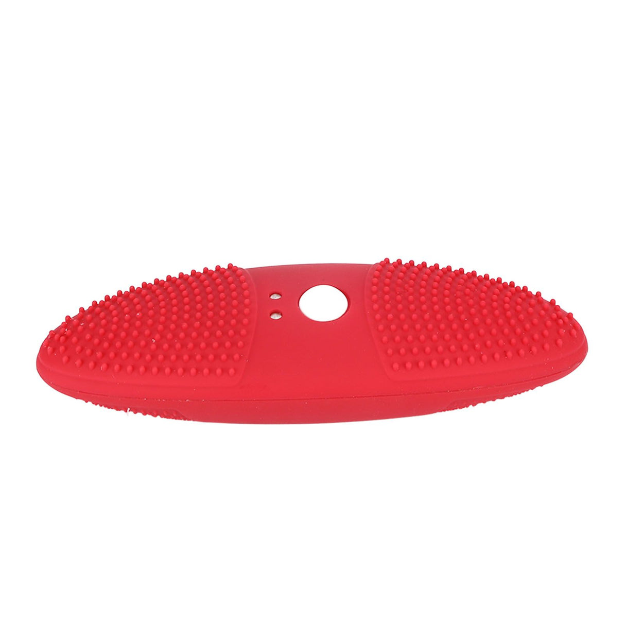 Ultrasonic Scrubber 3 Levels USB Charging High Frequency Vibration Dual Waving Ultrasonic Vegetable Washing Machine Red
