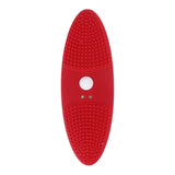 Ultrasonic Scrubber 3 Levels USB Charging High Frequency Vibration Dual Waving Ultrasonic Vegetable Washing Machine Red - Close-Up Angle
