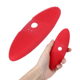 Ultrasonic Scrubber 3 Levels USB Charging High Frequency Vibration Dual Waving Ultrasonic Vegetable Washing Machine Red
