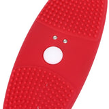 Ultrasonic Scrubber 3 Levels USB Charging High Frequency Vibration Dual Waving Ultrasonic Vegetable Washing Machine Red