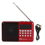 Portable AM FM Radio Memory Card Mp3 Playback Battery Operated Ergonomic External Antenna Pocket Radio