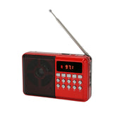 Portable AM FM Radio Memory Card Mp3 Playback Battery Operated Ergonomic External Antenna Pocket Radio