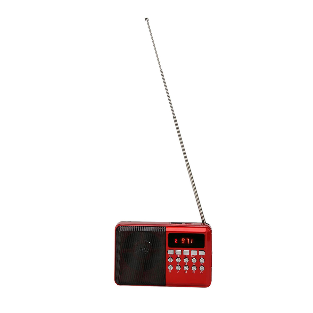 Portable AM FM Radio Memory Card Mp3 Playback Battery Operated Ergonomic External Antenna Pocket Radio