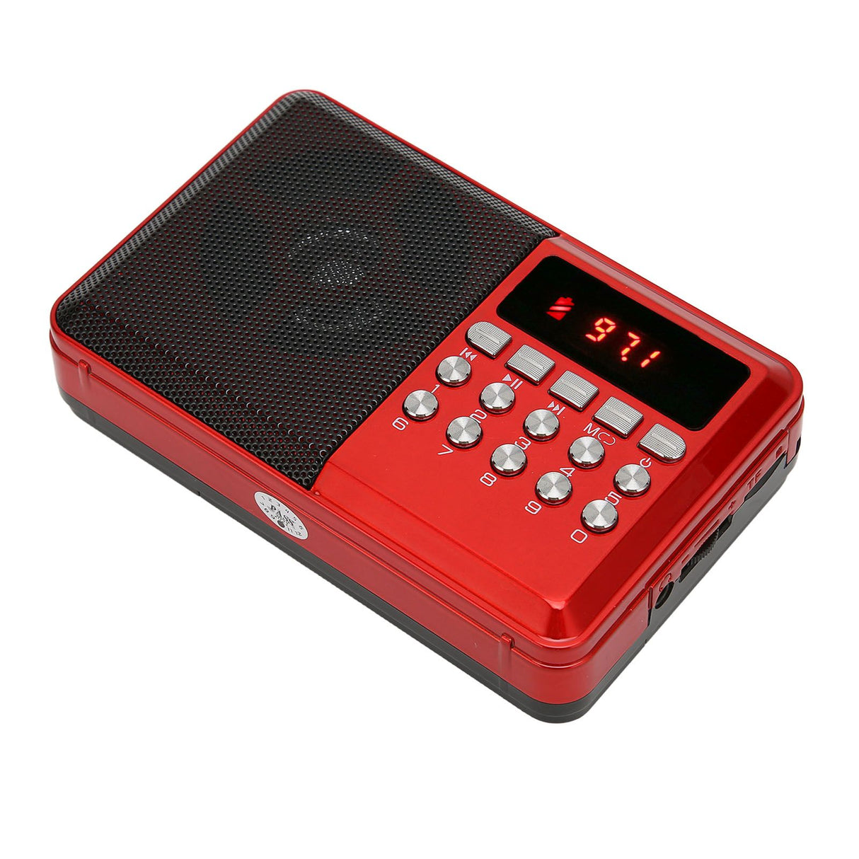 Portable AM FM Radio Memory Card Mp3 Playback Battery Operated Ergonomic External Antenna Pocket Radio