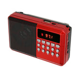 Portable AM FM Radio Memory Card Mp3 Playback Battery Operated Ergonomic External Antenna Pocket Radio - Extra Image