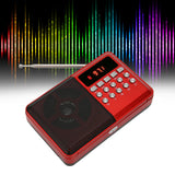 Portable AM FM Radio Memory Card Mp3 Playback Battery Operated Ergonomic External Antenna Pocket Radio