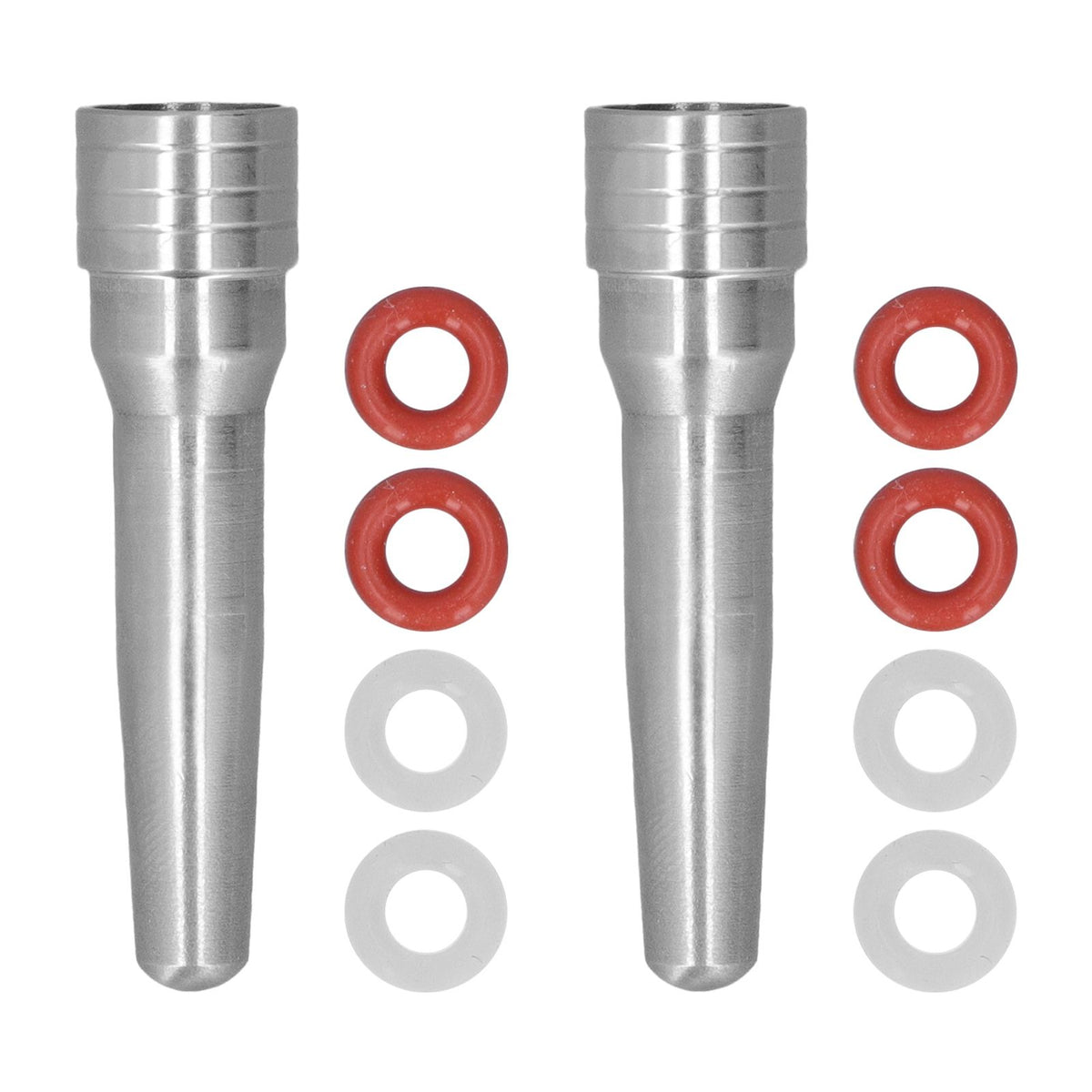 2Pcs Coffee Machine Steam Nozzle Stainless Steel Milk Foam Steam Nozzle for Home Kitchen Cafe Milk Tea Shop (Extended Version)