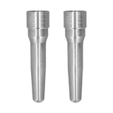 2Pcs Coffee Machine Steam Nozzle Stainless Steel Milk Foam Steam Nozzle for Home Kitchen Cafe Milk Tea Shop (Extended Version) - Front View