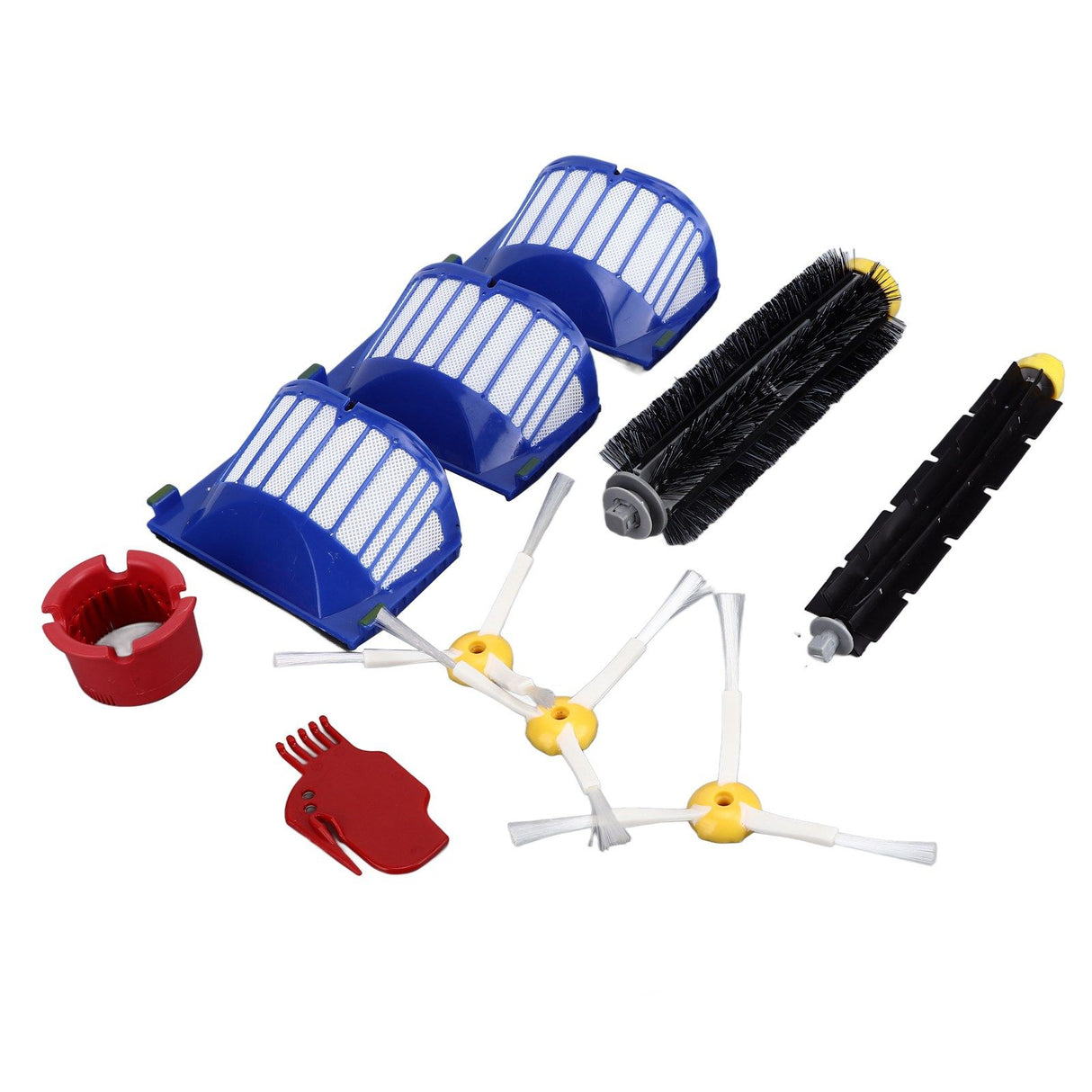 Roller Brush Filters Side Brushes Cleaner Kits Replacement Parts for Roomba 600 675 690 670 671