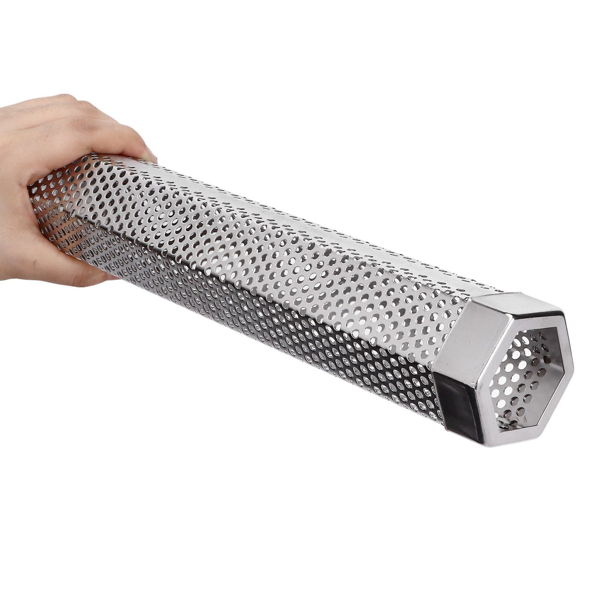 12 Inch Smoker Tube Rhombus Stainless Steel Pellet Smoker Tube BBQ Smoked Box Fruit Wood Barbecue Tools