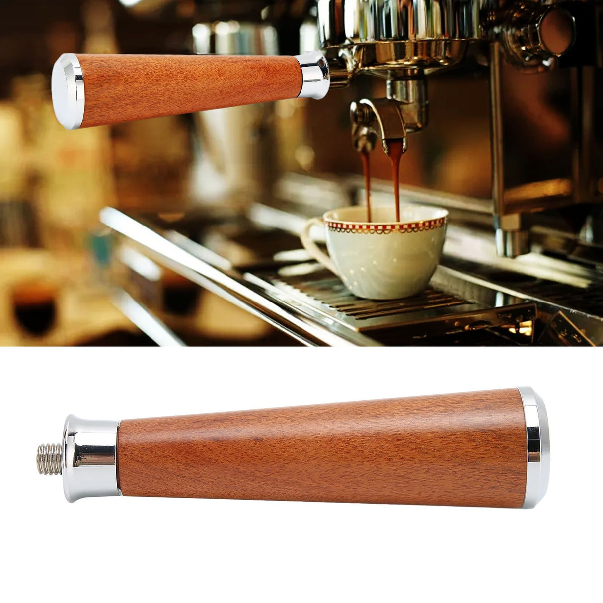 M10 Portafilter Wooden Handle Dalbergia Cochinchinensis Coffee Filter Handle Accessory