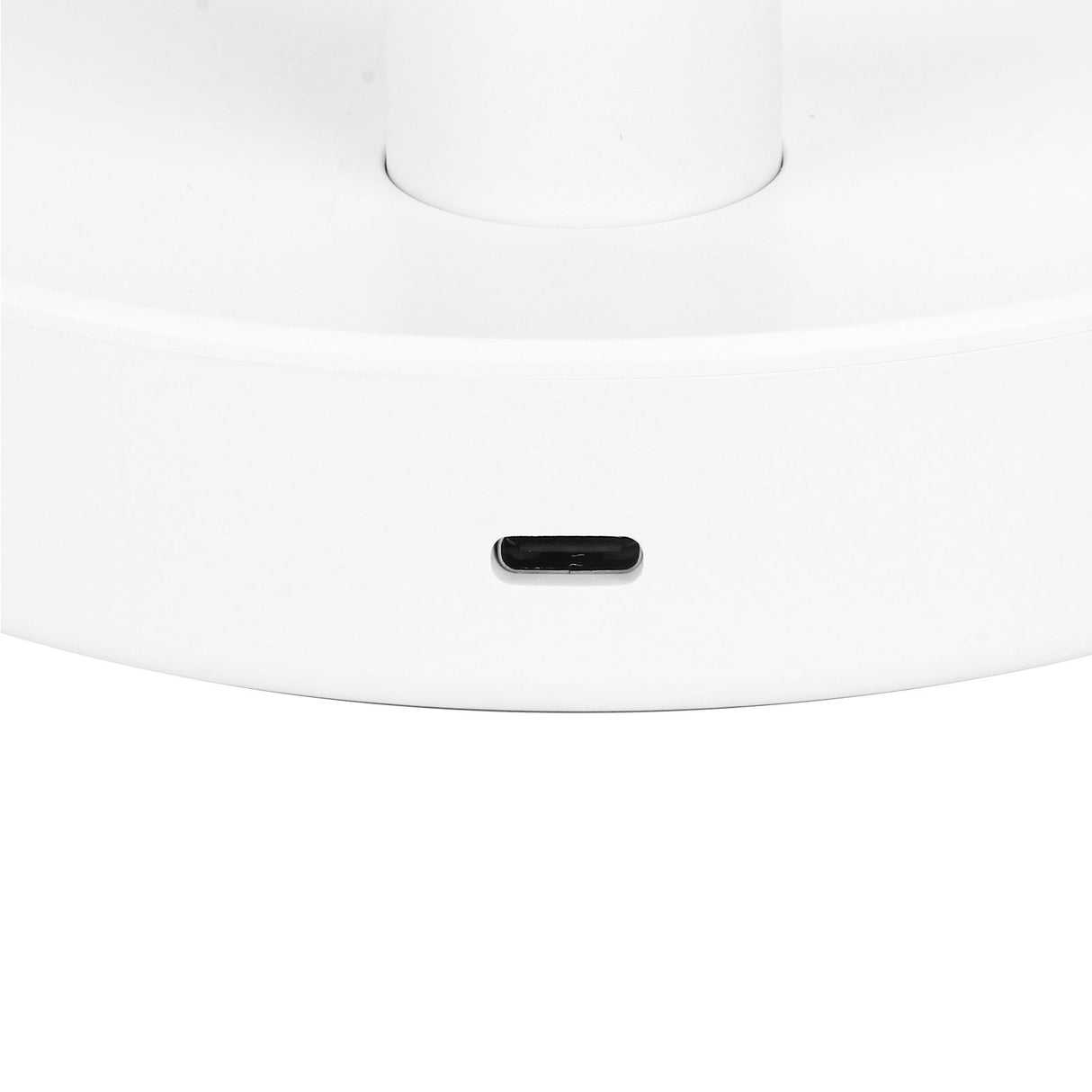 3 Speed USB Desktop Oscillating Fan 5 Blade Gentle Wind Small Personal Desk Fan with Automatic Moving Head White