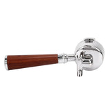 58mm Coffee Portafilter Coffee Machine Filter Coffee Machine Replacement Parts with Wooden Handle for Commercial Use