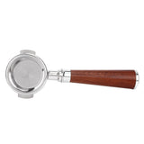 58mm Coffee Portafilter Coffee Machine Filter Coffee Machine Replacement Parts with Wooden Handle for Commercial Use