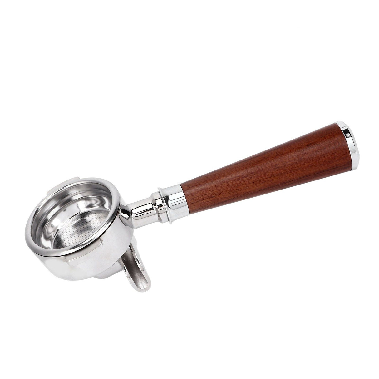 58mm Coffee Portafilter Coffee Machine Filter Coffee Machine Replacement Parts with Wooden Handle for Commercial Use
