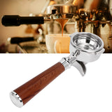 58mm Coffee Portafilter Coffee Machine Filter Coffee Machine Replacement Parts with Wooden Handle for Commercial Use