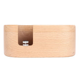 Coffee Filter Tamper Holder 58mm Aperture Coffee Knock Box Wood Texture Wooden Coffee Tamping Station with Nonslip Feet