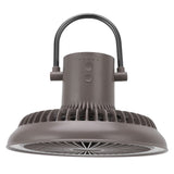 Camping Light Fan 3 Level Wind Adjustment USB Charging 3.7V 2A Hanging Camping Lights Tent Fan with Bracket for Outdoor Gray