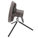 Camping Light Fan 3 Level Wind Adjustment USB Charging 3.7V 2A Hanging Camping Lights Tent Fan with Bracket for Outdoor Gray
