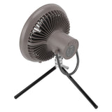 Camping Light Fan 3 Level Wind Adjustment USB Charging 3.7V 2A Hanging Camping Lights Tent Fan with Bracket for Outdoor Gray