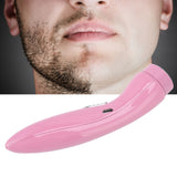 Electric Razor Low Noise Stainless Steel Electric Head Shaver Low Allergic Reactivity for Man 3.7V 2W Pink