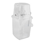 Hand Cranked Ice Crusher Clear Rustproof Multifunctional Manual Ice Crusher for Home Kitchen Transparent