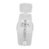 Hand Cranked Ice Crusher Clear Rustproof Multifunctional Manual Ice Crusher for Home Kitchen Transparent - Low Angle