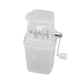 Hand Cranked Ice Crusher Clear Rustproof Multifunctional Manual Ice Crusher for Home Kitchen Transparent - Extra Image