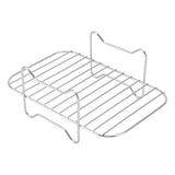 Fryer Stainless Steel Rack Fryer Accessories Multi Purpose Grilling Holder Outdoor BBQ Tools - Rear View