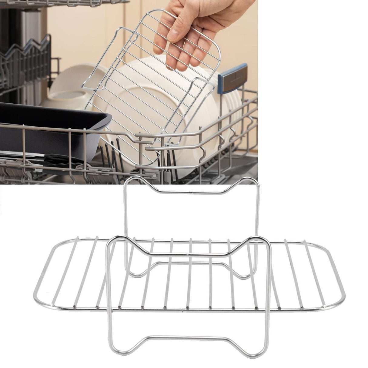 Fryer Stainless Steel Rack Fryer Accessories Multi Purpose Grilling Holder Outdoor BBQ Tools