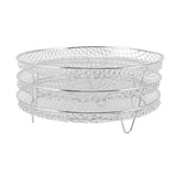 3Pcs Air Fryer Dehydrator Racks Stackable Food Grade Stainless Steel Fruit Meat Dehydration Air Fryer Rack for Air Fryer - Close-Up Angle