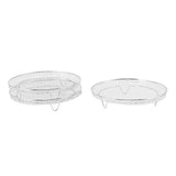3Pcs Air Fryer Dehydrator Racks Stackable Food Grade Stainless Steel Fruit Meat Dehydration Air Fryer Rack for Air Fryer