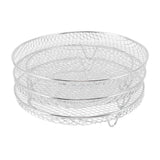 3Pcs Air Fryer Dehydrator Racks Stackable Food Grade Stainless Steel Fruit Meat Dehydration Air Fryer Rack for Air Fryer - Extra Image