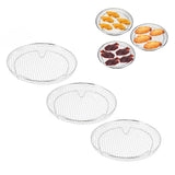 3Pcs Air Fryer Dehydrator Racks Stackable Food Grade Stainless Steel Fruit Meat Dehydration Air Fryer Rack for Air Fryer - Extra Image