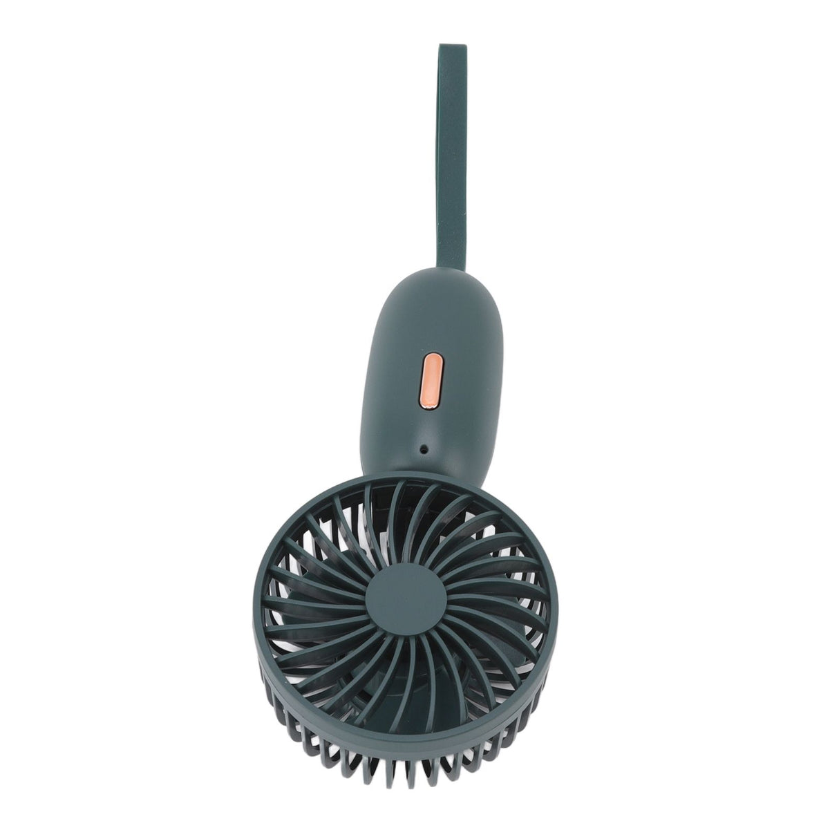 Handheld Fan USB Charging 3 Speeds Portable Size 500mAh Battery Strong Power Mini Portable Fan for Home Office Travel Green