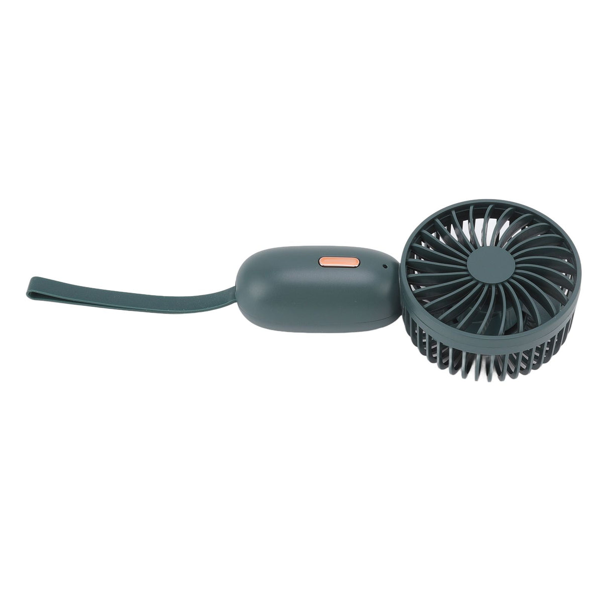 Handheld Fan USB Charging 3 Speeds Portable Size 500mAh Battery Strong Power Mini Portable Fan for Home Office Travel Green