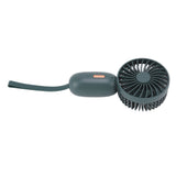 Handheld Fan USB Charging 3 Speeds Portable Size 500mAh Battery Strong Power Mini Portable Fan for Home Office Travel Green