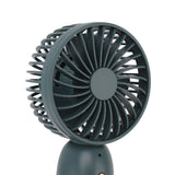 Handheld Fan USB Charging 3 Speeds Portable Size 500mAh Battery Strong Power Mini Portable Fan for Home Office Travel Green