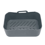 Fryer Silicone Pot Non Stick Reusable Liner Basket Replacement for Ninja DZ201 Foodi 8QT Gray