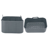 Fryer Silicone Pot Non Stick Reusable Liner Basket Replacement for Ninja DZ201 Foodi 8QT Gray
