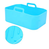 Fryer Silicone Pot Non Stick Reusable Liner Basket Replacement for Ninja DZ201 Foodi 8QT Blue - Extra Image