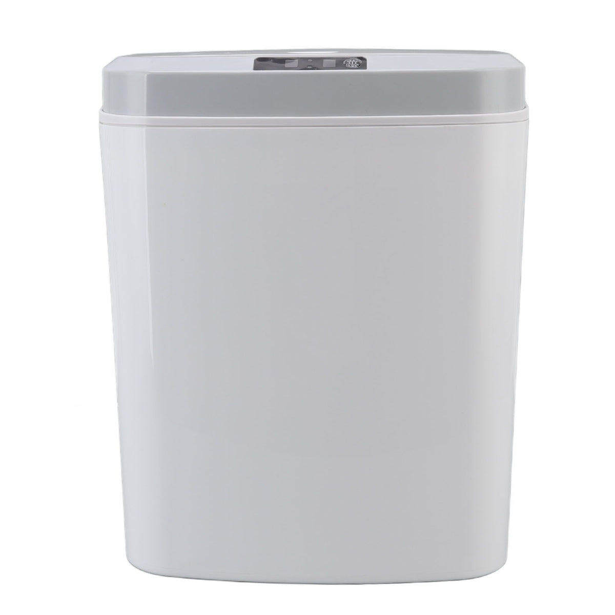 Smart Trash Can 16L Infrared Induction Button Control Manual Mute Household Automatic Trash Can with Night Light White
