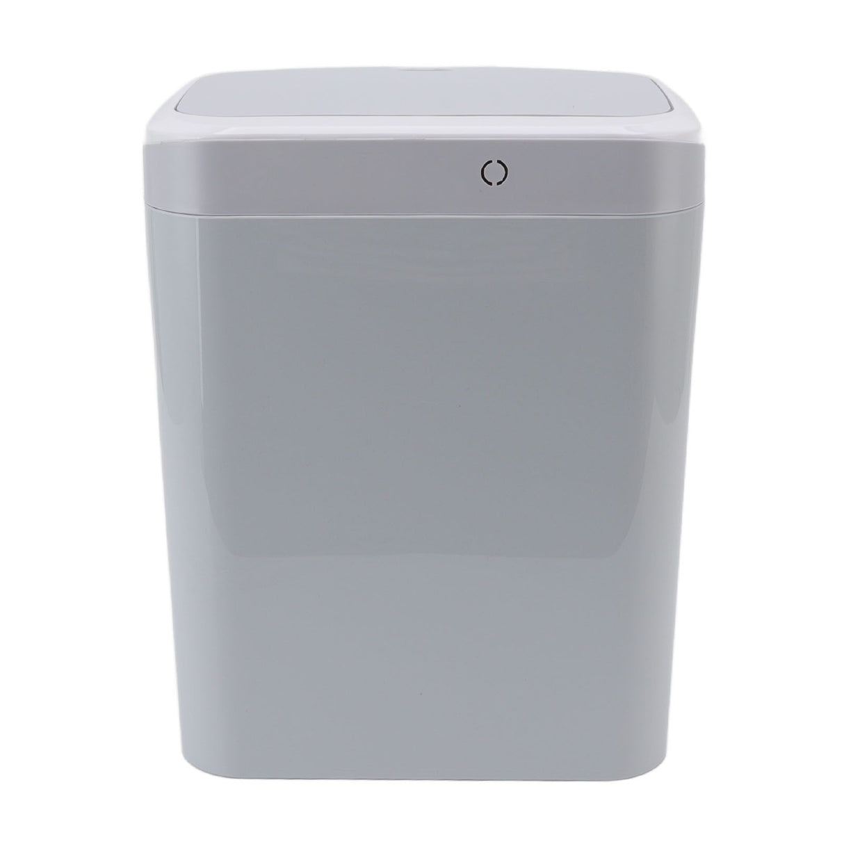 Smart Trash Can 16L Infrared Induction Button Control Manual Mute Household Automatic Trash Can with Night Light Gray
